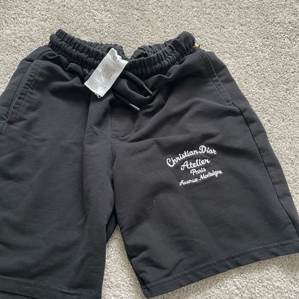 Dior Black Drawstring Shorts